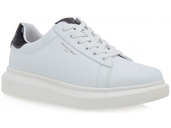 Renato Garini ανδρικό sneaker συνθετικό τύπου alexander mqueen λεύκο 700-215 White
