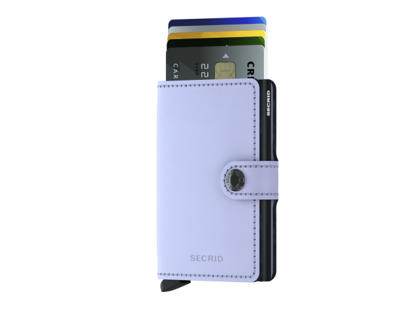Secrid πορτοφόλι καρτών αντικλεπτικό σε χρώμα λιλά μωβ 8718215286189 Miniwallet Matte Lilac-Black