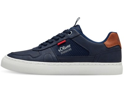 S.Oliver ανδρικό casual sneaker σε μπλε χρώμα με κορδόνι 5-13602-42 805 Navy