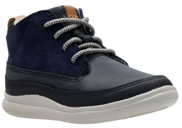 Clarks Cloud Air T 26141562 navy leather