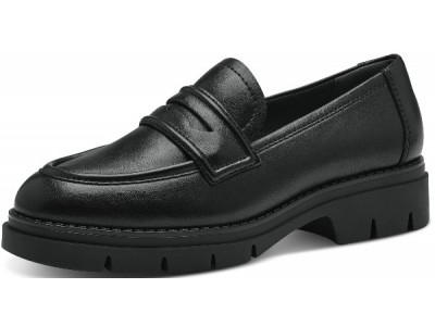 Tamaris γυναικείο loafer σε vegan leather σε μαύρη απόχρωση 1-24313-41 020 Black Matt
