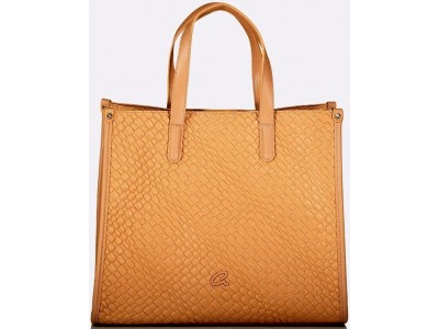  Axel γυναικεία τσάντα σε vegan leather υλικό χρώμα μπεζ κροκό Ianthe 1010-3260 001 Beige