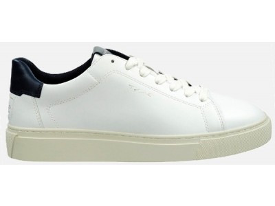 Gant ανδρικό sneaker δέρμα σε λευκό χρώμα δέρμα Mc Julien 28631555 G316 White/marine