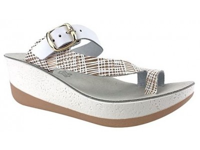 Fantasy Sandals  γυναικεία ανατομική παντόφλα S5000 Felisa White Desert