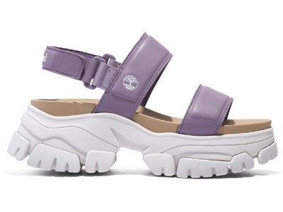 Timberland γυναικεία Flatform σανδάλια σε μωβ χρώμα Adley Way 2-Strap Sandal TB0A2M79EAJ Medium Purple Full G
