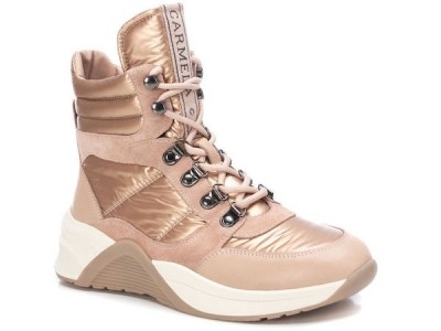 Carmela γυναικείο μποτάκι sneaker ροζ 160293 Nude 