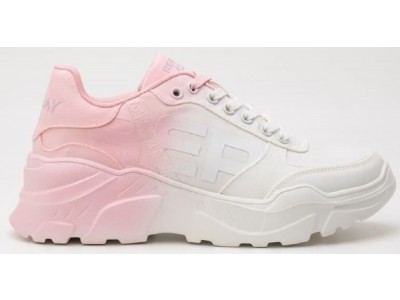 Replay Γυναικείο sneaker σε άσπρο χρώμα και ροζ στο πίσω μέρος GWS7Z .000.C0006T  Vanessa Shaded 0077-White Pink