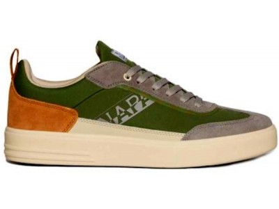 Napapijri ανδρικό sneaker δερμάτινο σε λαδί χρώμα S4BARK01/NYS NP0A4I7LFG11 Green