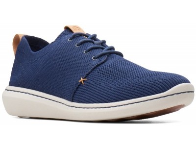 Clarks ανδρικό ανατομικό sneaker υφασμάτινο μπλε Step Urban 26138175 Mix Navy Textile Knit 